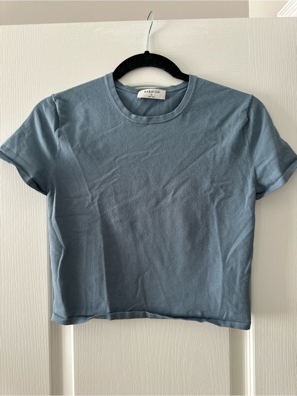 Babaton Dusty Blue Crewneck Tee